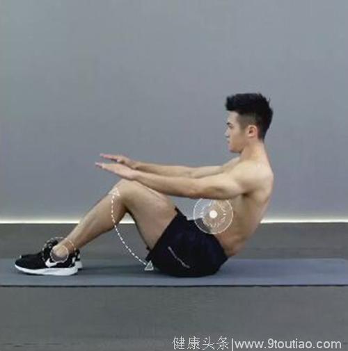 健身运动雕刻腹肌（坐姿百次拍击），腹肌锻炼