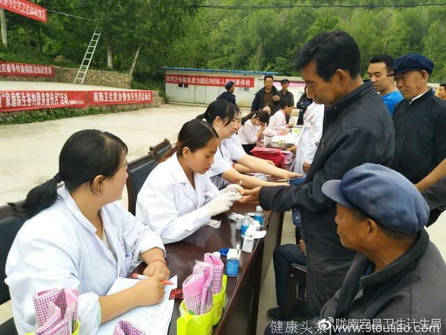 宕昌县健康教育所在南阳镇开展“高血压 病与营养防治”健康教育巡讲和义诊活动