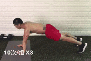 一组抗阻力动作——平板支撑，腹肌塑型的有效训练方法！