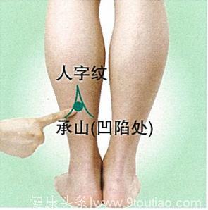 腿脚抽筋的专用穴位：承山
