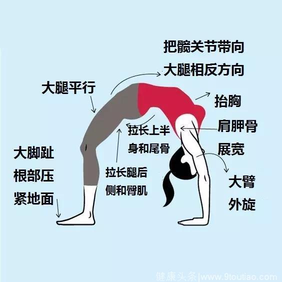 如何做一个完美的瑜伽轮式？学会这4个步骤，让你感受到头脑清爽