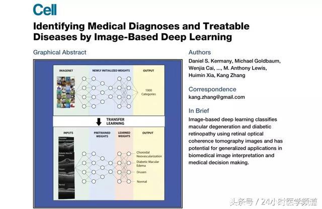 《细胞》重磅：中国科学家研发的AI影像诊断系统首登顶级期刊
