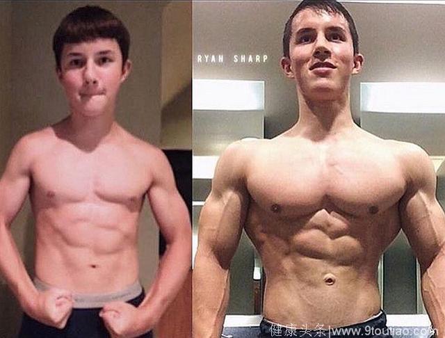 这个男孩12岁健身，练就爆炸肌肉，硬举350斤都是家常便饭