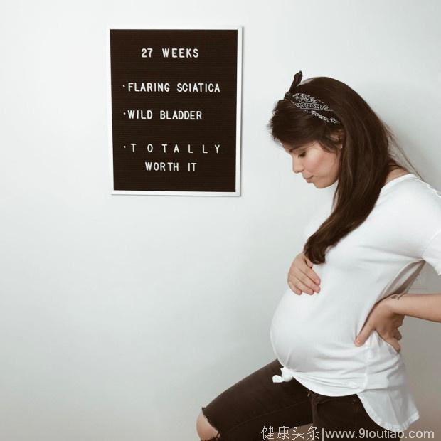 一个妈妈在怀第二胎时勇敢地在媒体上晒出照片分享怀孕的黑暗面
