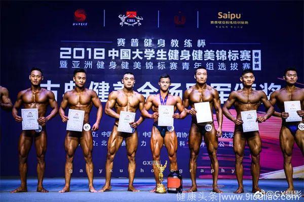 八块腹肌一身肌肉 杭州大学生拿了全国冠军