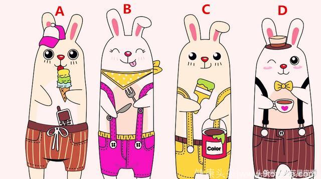 心理测试：选择一个卡通兔，看你是否具有好人缘？