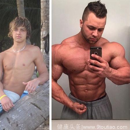 17岁开始健身，由健身爱好者变成肌肉巨兽，他用了8年时间