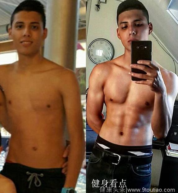 不去健身房，也不吃蛋白粉，104斤小伙徒手健身1年后效果如何？
