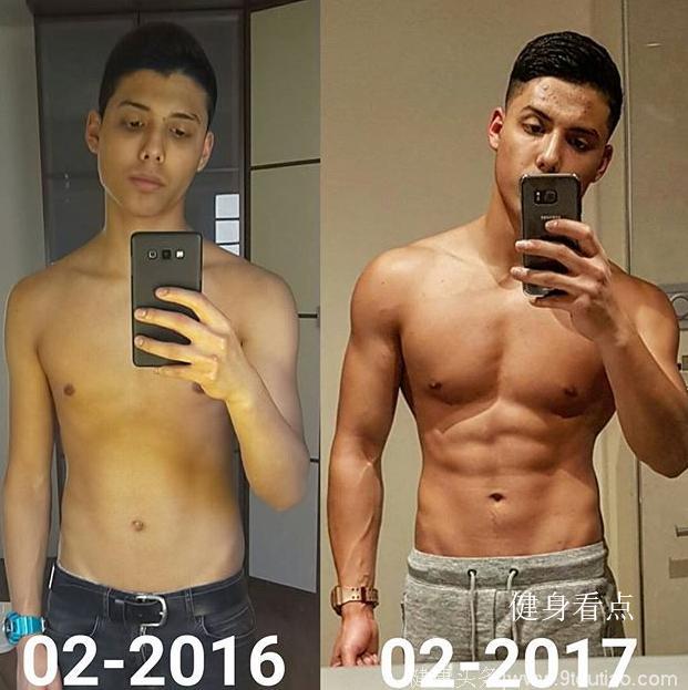 不去健身房，也不吃蛋白粉，104斤小伙徒手健身1年后效果如何？