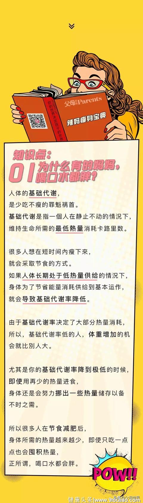 瘦肚子、瘦小腿！7分钟，12组辣妈专属减肥详解图，终身受用！