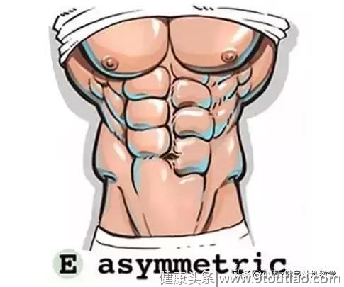 你的腹肌是哪种形状？据说大部分人都是F！