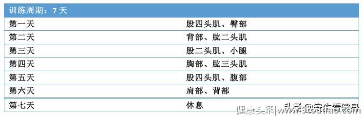 4个经典健美训练计划