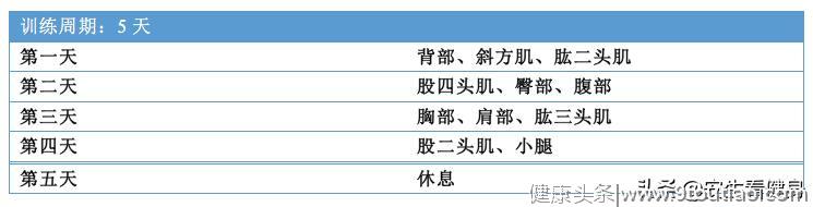 4个经典健美训练计划