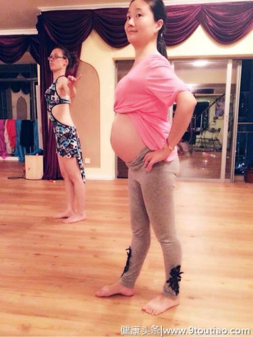32岁孕妈身材火辣，怀孕7个月还每天跳舞，网友：老公好福气