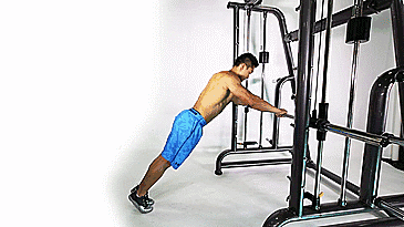 在健身房怎么锻炼胸肌——胸肌锻炼GIF