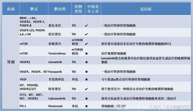 最新肿瘤靶向药物及免疫药物清单大全