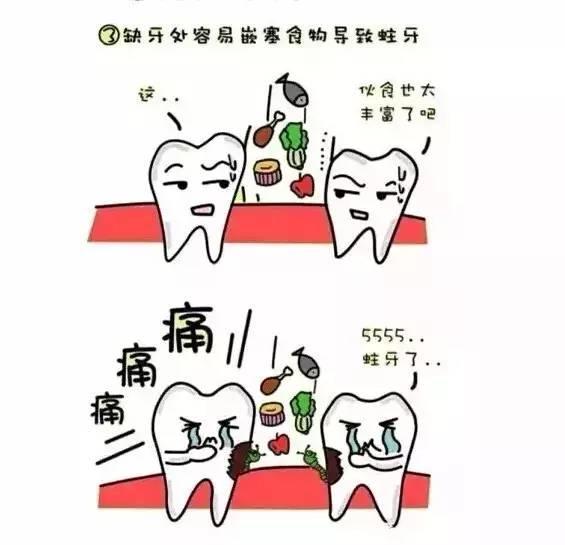 一颗牙齿掉了，你知道其他牙齿在干什么吗？