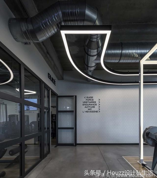 商业空间：法国工业风格健身房设计