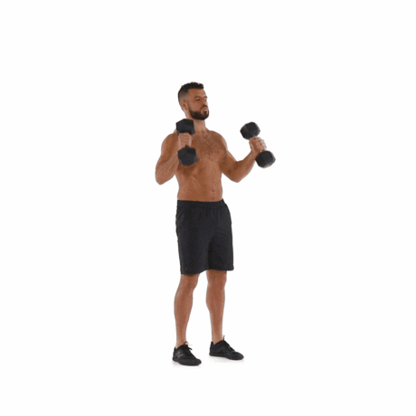 哑铃手臂增粗增力锻炼动作教程，一个月就能看到锻炼效果！