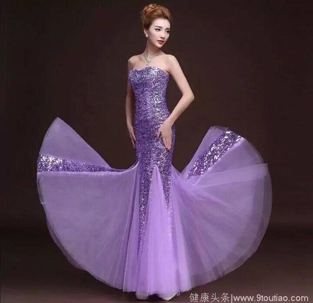 十二星座紫色长礼服，金牛高贵，巨蟹仙气，天蝎时尚感十足！