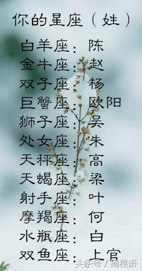 十二星座：如果你穿越回古代会叫什么名字？看看喜欢这个名字吗？