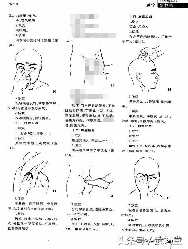 图解点穴十八手，传统武术深不可测！