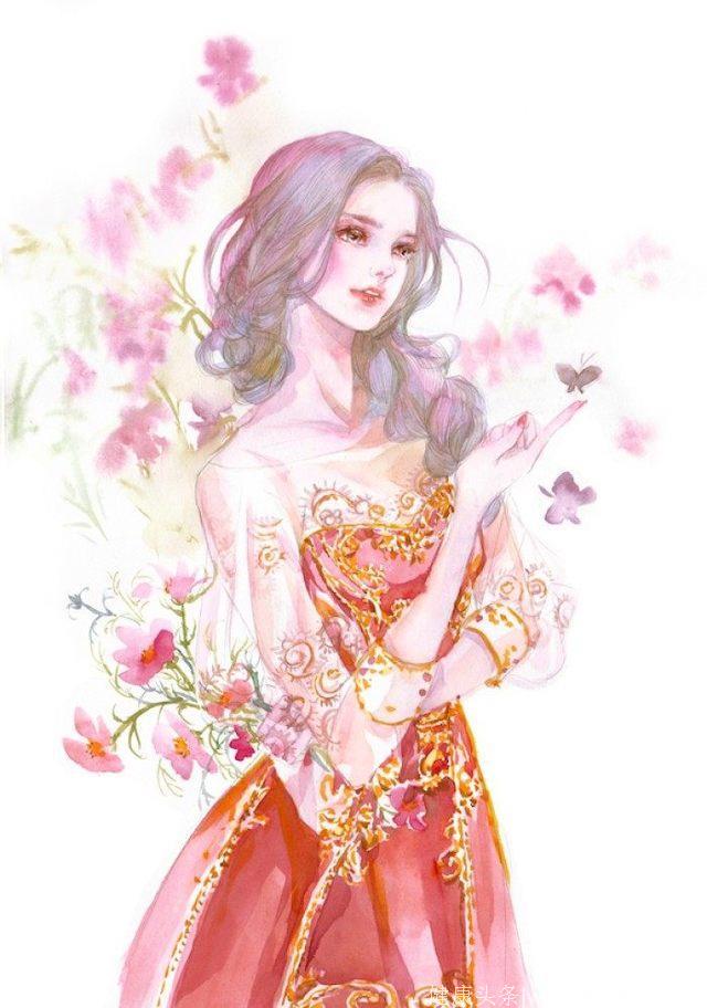 十二星座专属的美女插画，天秤座的时尚优雅，水瓶座的女王范十足