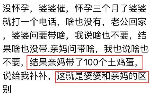 怀孕的时候，婆婆给你买过什么东西？网友：同一个世界同一个婆婆