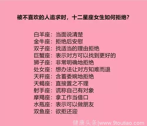 十二星座的守护天神，到几岁身材会变形？被不喜欢的人追怎么拒绝