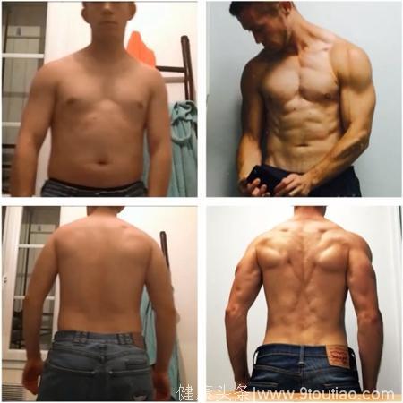看到别人的健身改变，胖小伙也来挑战，15周后看健身效果