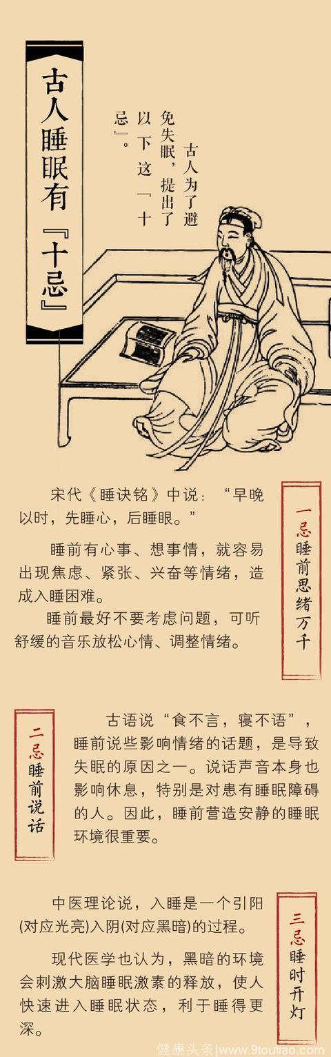 「健康」晚上失眠白天犯困？古人的“睡眠十忌”了解一下！