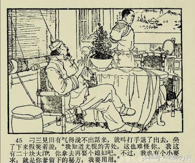 老版连环画：《祖传秘方》王化纯 绘，1964年版