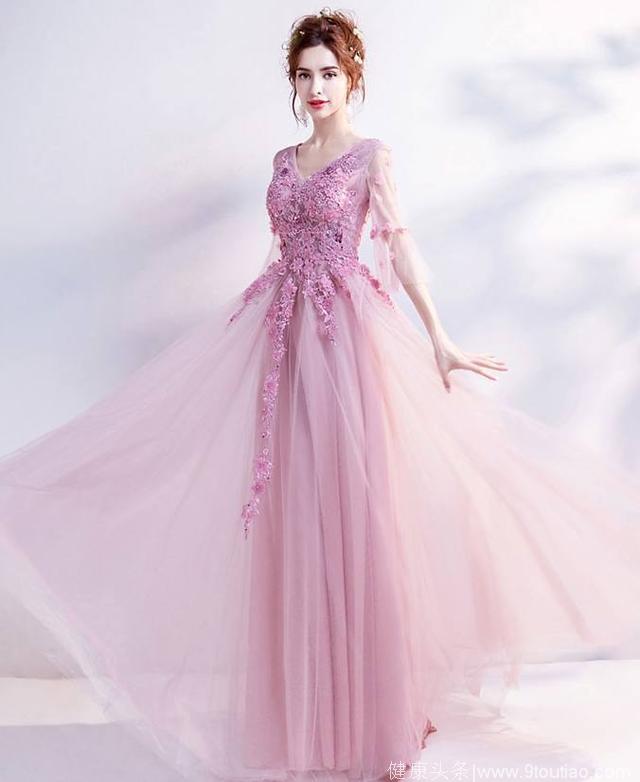 十二星座专属的粉色唯美婚纱，射手座豪华大气，摩羯座清秀花仙子
