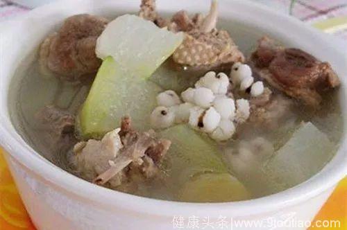 「食疗药膳」清而不泄、补而不滞，乃夏季食疗养生之妙品——冬瓜薏米水鸭汤