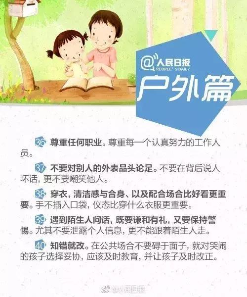 这40条教养礼仪，暑假要教给孩子，让孩子更有教养！