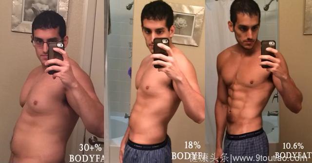 200斤胖小伙健身改变，跑步加力量训练，7个月就练出6块腹肌