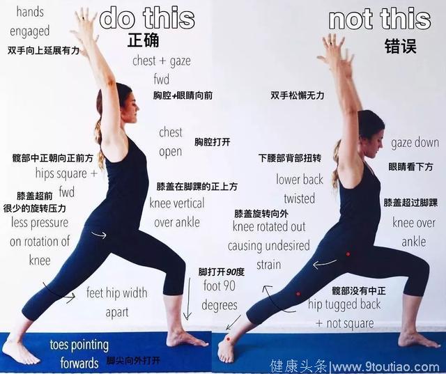 9个瑜伽体式（附正误对比图），帮你恢复好身材！