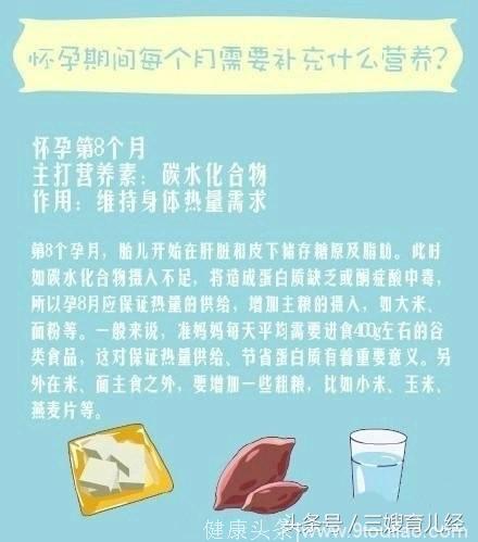 怀孕期间每个月需要补充什么营养？准妈妈们必备