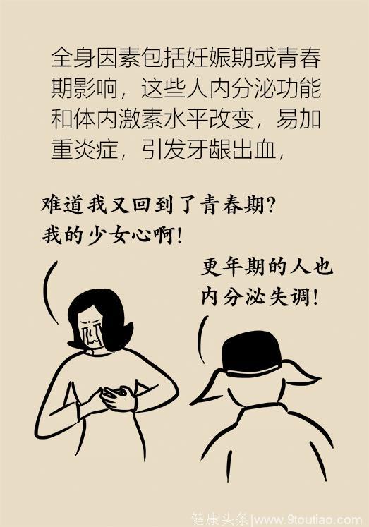 牙龈经常出血，除了注意口腔健康，还应该做什么？