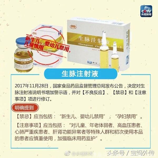 2018年药监局最新宣布的儿童禁用药品