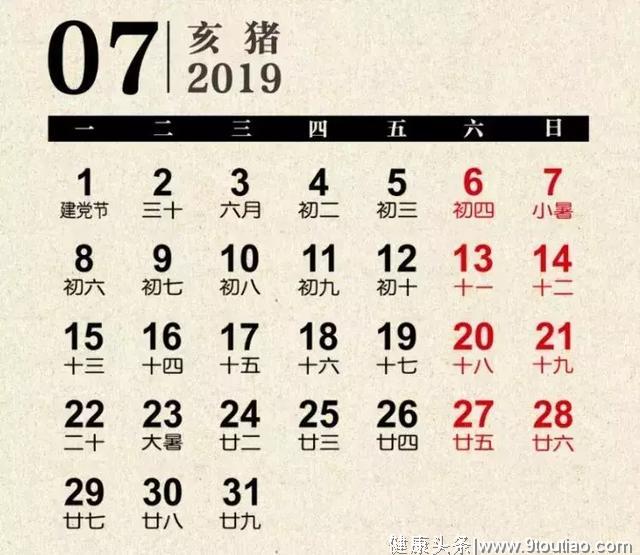 【健康】2019猪年养生挂历，送给大家