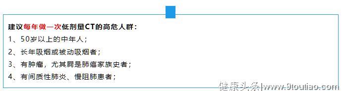 这项检查现在很多人做！做了它，可让早期肺癌5年以上治愈率100%