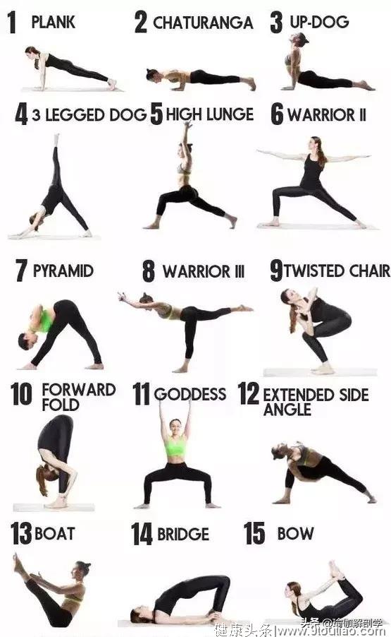 9套瑜伽减肥序列，总有一套适合你！