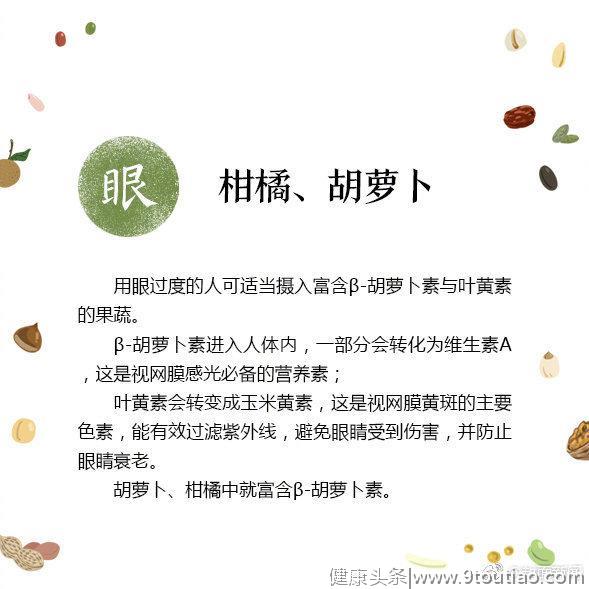 身体各器官最爱“食谱”请收好