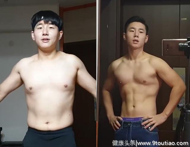 75公斤小伙每天禁食20小时，期间仍坚持健身，21天后看身材变化