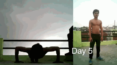 每天做300个俯卧撑，30天后身材会成什么样？健身小白进行了挑战