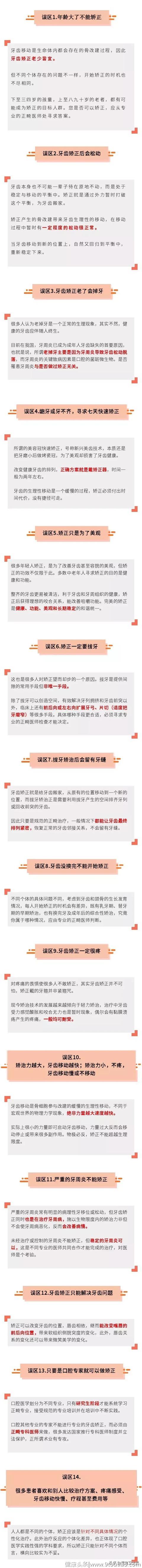 这份医师都可能存在的14个牙齿矫正误区，每个牙齿不好的人都应该看看！