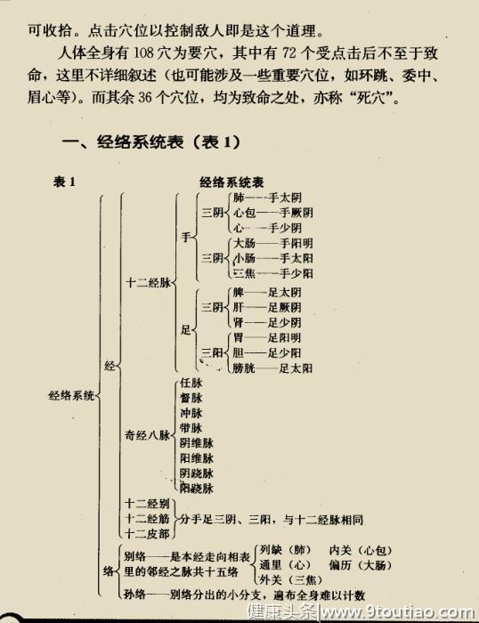 祖传点穴解穴疗伤秘诀（经络及穴位）