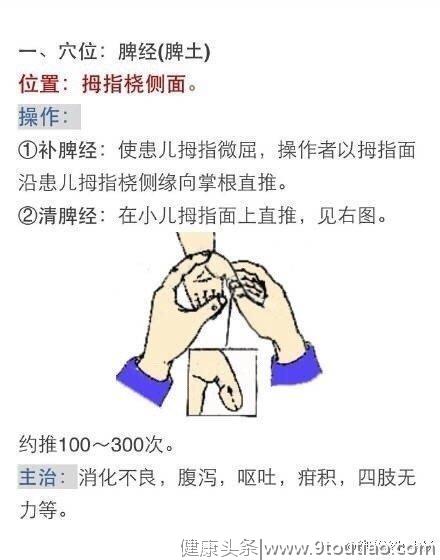 小儿常见病穴位推拿手册，收藏了吧