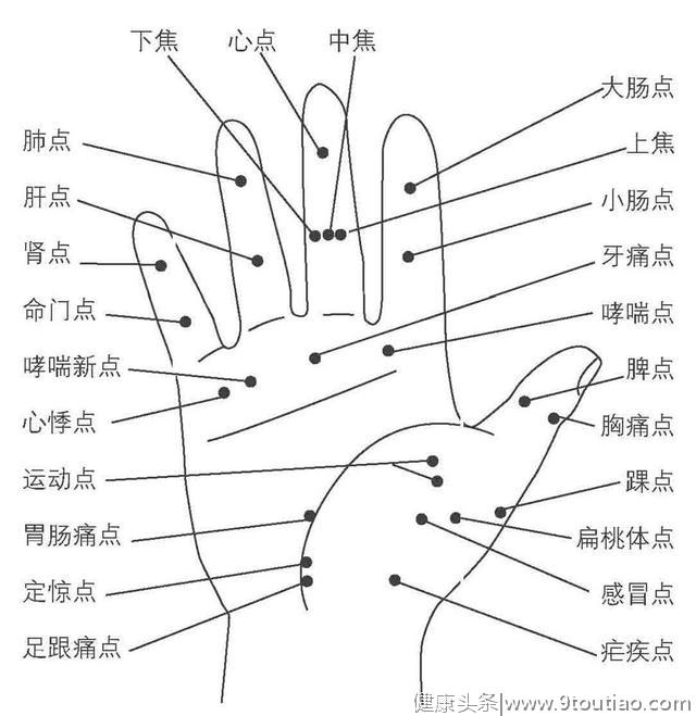 手掌上的穴位图解，齐了，建议收藏